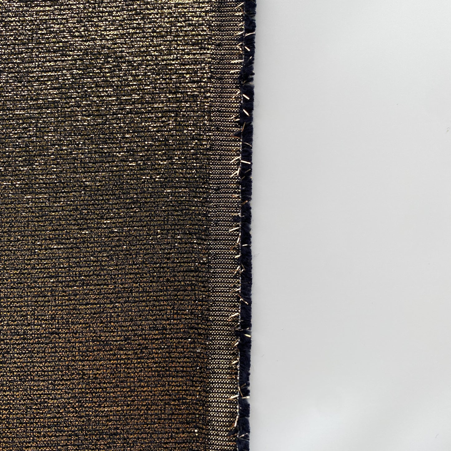 Black and Gold Woven Metallic Fabric