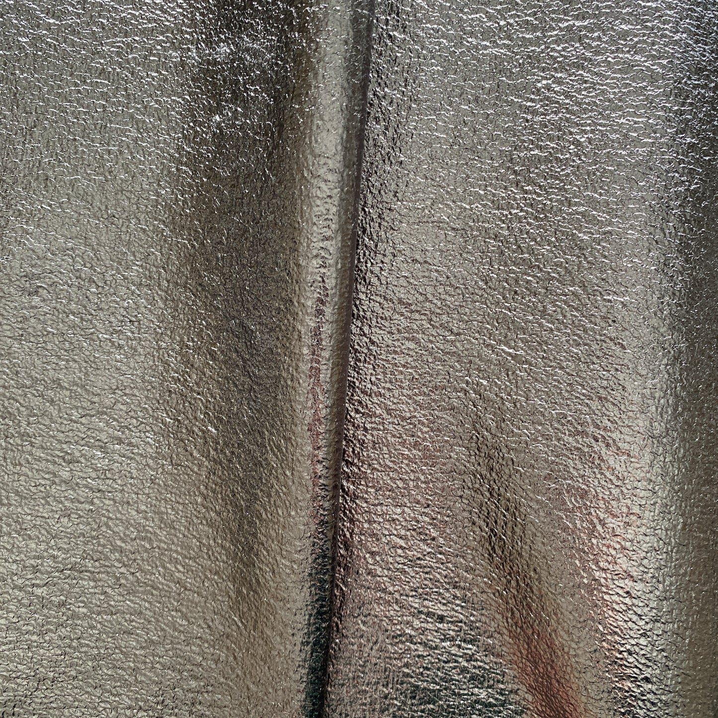 Deadstock Silver Laminated French Loop Terry