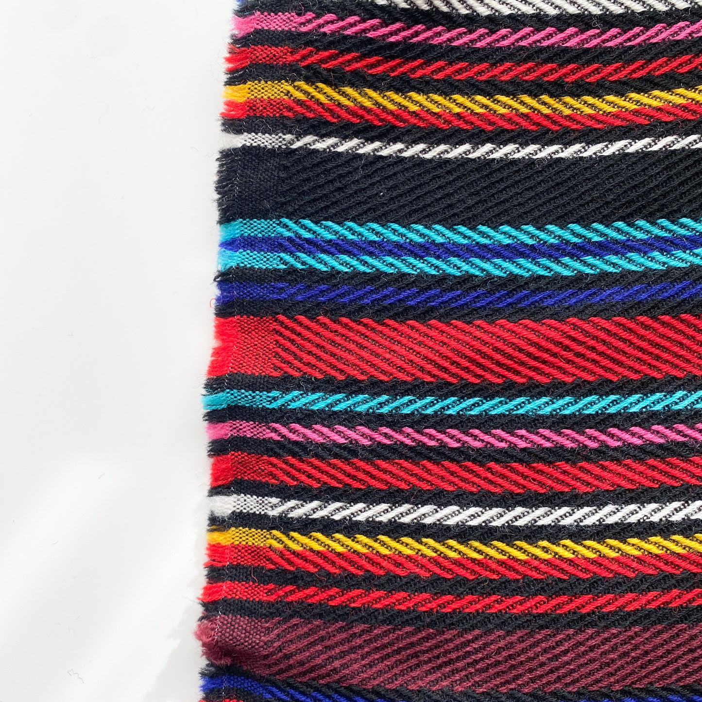 Designer Deadstock Candy Stripe Wool Fabric