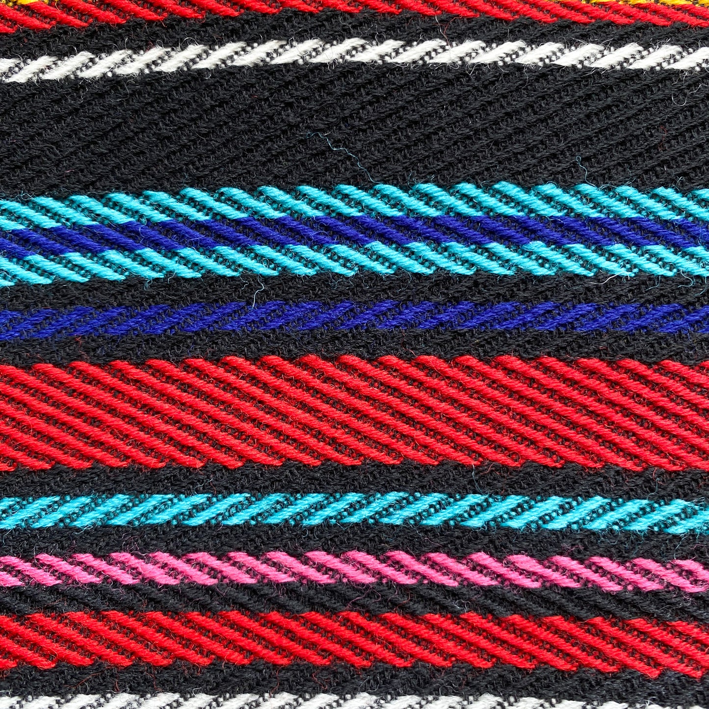 Designer Deadstock Candy Stripe Wool Fabric